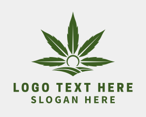 Organic Marijuana Farm Logo