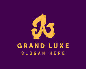 Grand - Golden Elegant Letter A logo design