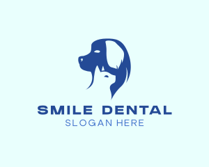 Dog Cat Pet Care Logo