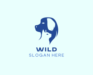 Dog Cat Pet Care Logo