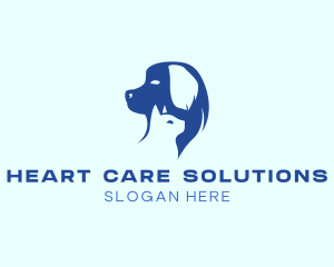 Dog Cat Pet Care logo design