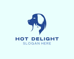 Dog Cat Pet Care logo design