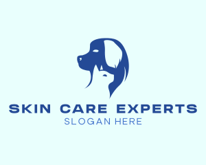 Dog Cat Pet Care logo design