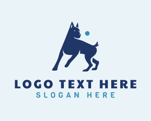 Blue Dog Trainer Logo