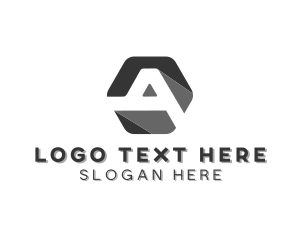 Letter A - Hexagon Business Letter A logo design
