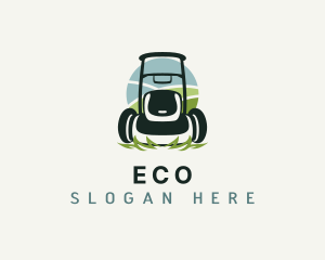 Landscaping Lawn Mower Logo