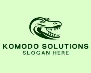 Animal Komodo Dragon logo design