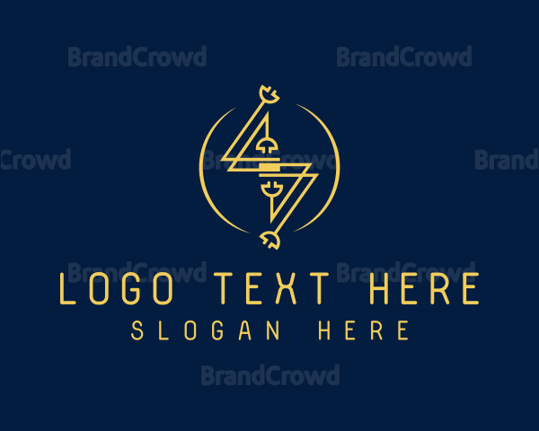 Electric Flash Charging Plug Logo