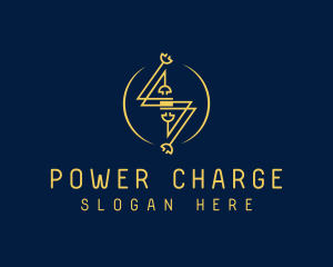 Electric Flash Charging Plug logo design