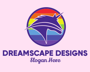 Fictional - Unicorn Gender Equality logo design