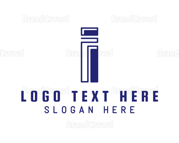 Modern Column Letter I Logo