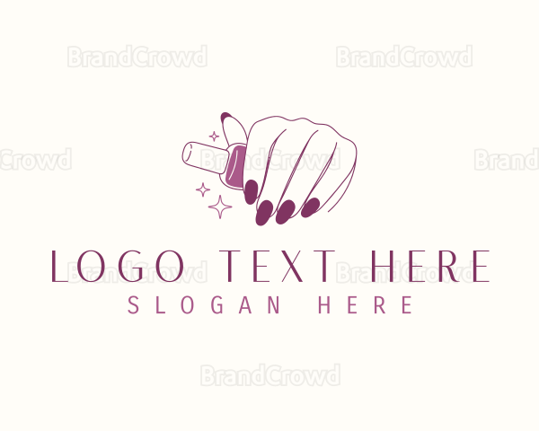 Manicure Nail Polish Logo