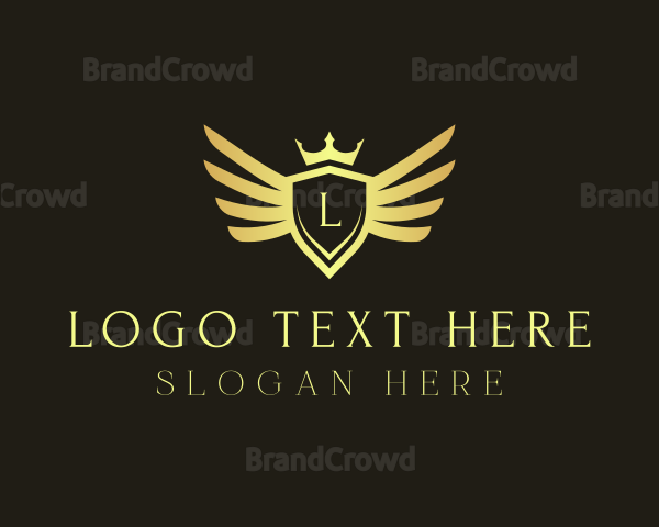 Crown Wings Shield Logo