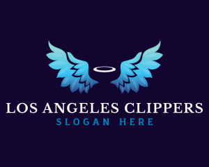 Wing Halo Angel logo design