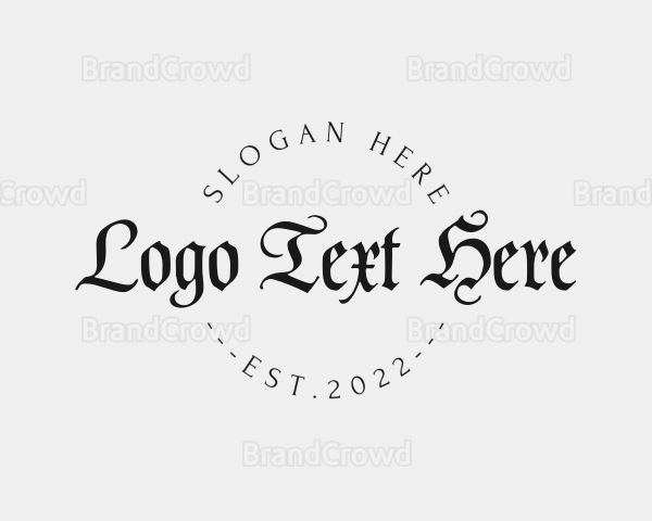 Gothic Tattoo  Artist Logo