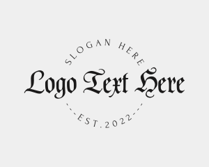 Booze - Gothic Tattoo  Artist logo design
