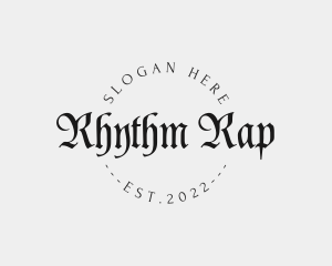 Rap - Gothic Tattoo  Artist logo design