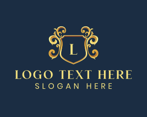 Salon - Luxury Crest Shield logo design