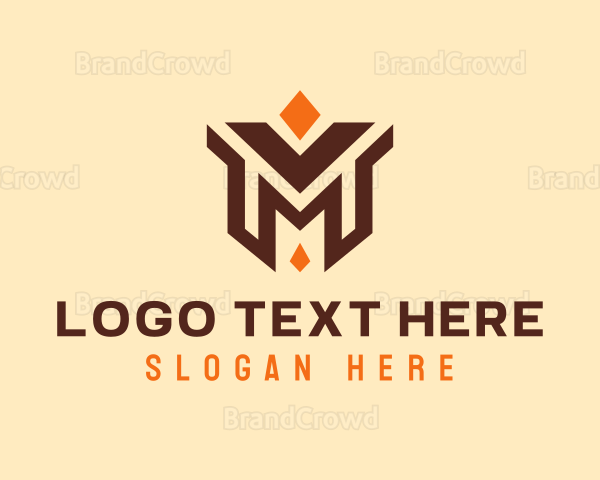 Letter M Diamond Logo