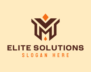 Premium - Generic Premium Letter M Diamond logo design