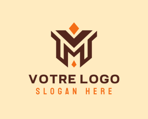 Generic Premium Letter M Diamond logo design