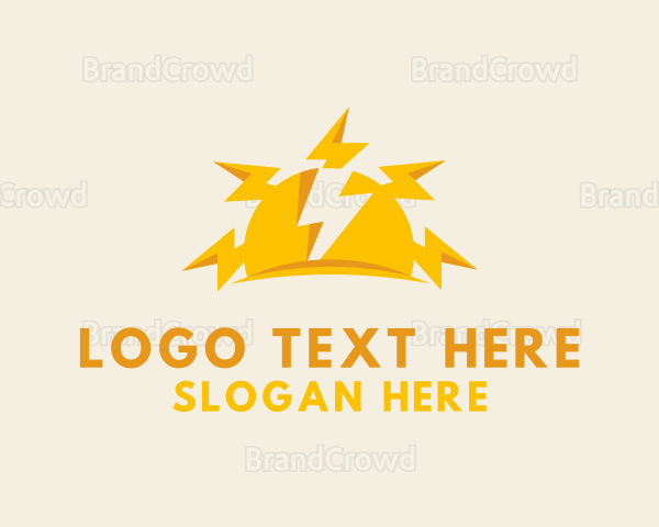 Sun Lightning Bolt Logo