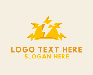 Sun Lightning Bolt Logo