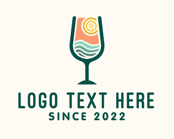 Wave - Sunset Beach Bar logo design