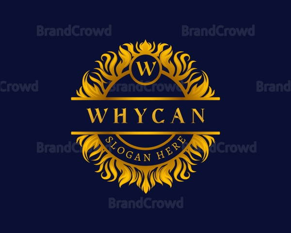 Elegant Floral Crest Logo