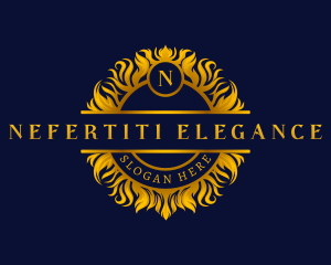 Elegant Floral Crest logo design