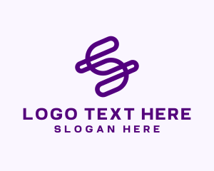 Monoline - Letter S Advertising Agency logo design