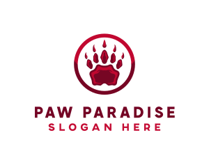 Paw - Wild Animal Paw logo design