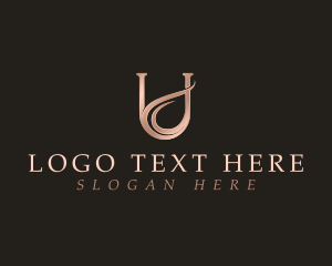 Swoosh - Luxury Wave Swoosh Letter U logo design