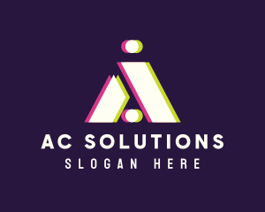 Digital Startup Letter A logo design