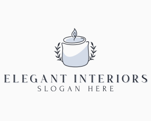 Wellness Spa Candle logo design