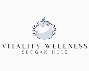 Wellness Spa Candle logo design