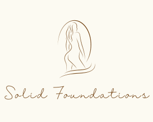 Nude Woman Model Logo