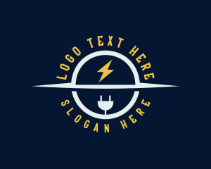 Bolt - Electricity Power Plug logo design