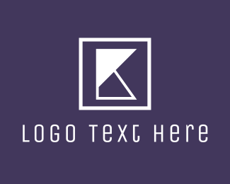 Geometric K Letter Brand Logo