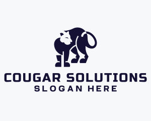 Cougar - Wild Panther Animal logo design