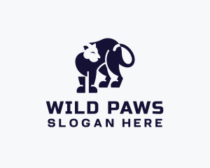 Wild Panther Animal logo design