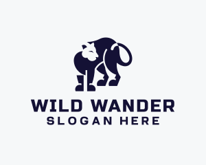 Wild Panther Animal logo design