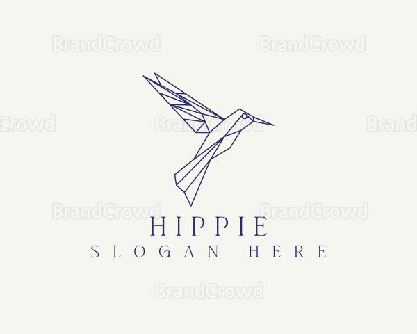 Origami Aviary Hummingbird Logo