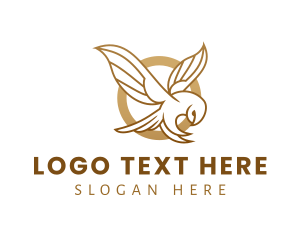Luxurious - Luxury Gold Owl logo design