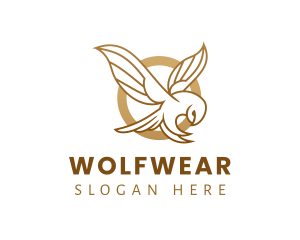 Luxury Gold Owl Logo