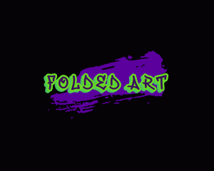 Neon Graffiti Art Brush logo design