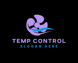 Thermostat - Industrial Ventilation Propeller logo design