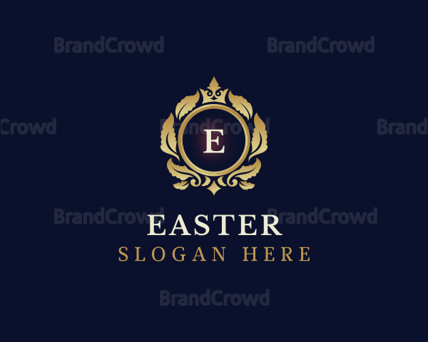 Luxury Crown Leaf Logo