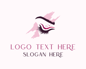 Brow Lounge - Eyelashes Beauty Makeup logo design