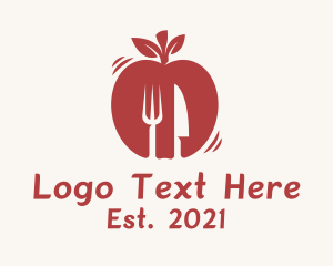 Food Stand - Red Apple Diner logo design